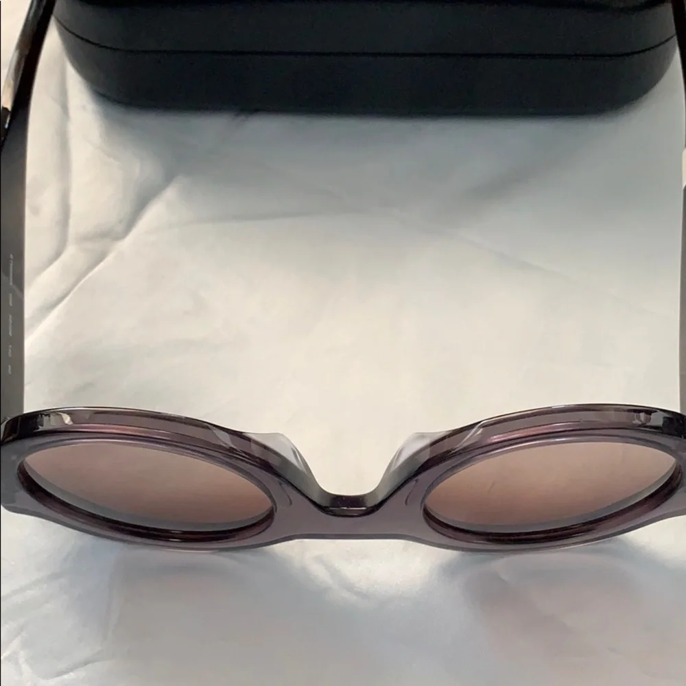 NWT ETRO Grey/Havana sunglasses w/case